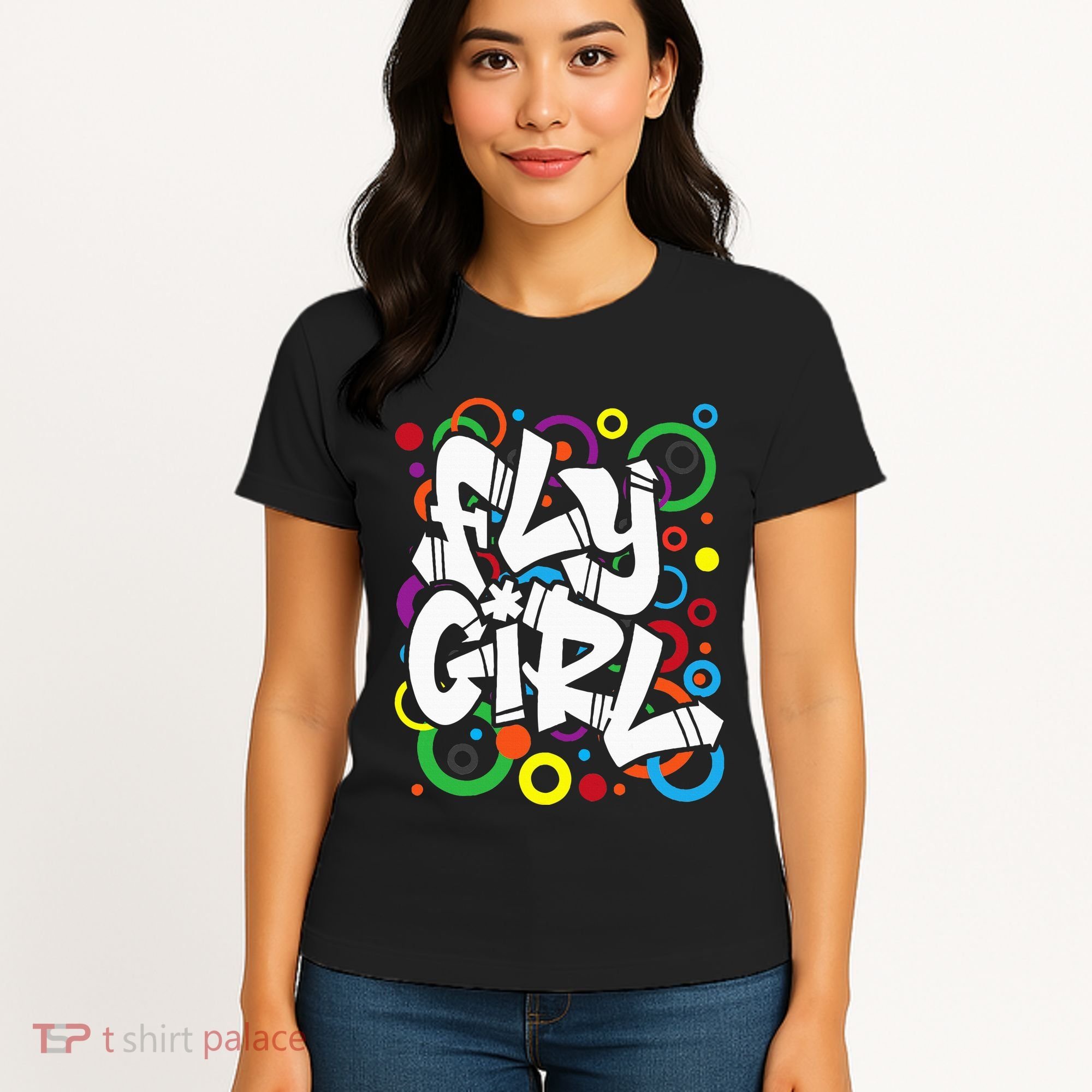 Fly Girl 80s 90s Old School Bgirl Hip Hop Women's T-Shirt