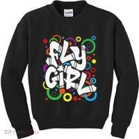 Fly Girl 80s 90s Old School Bgirl Hip Hop Kids Sweatshirt thumb 0