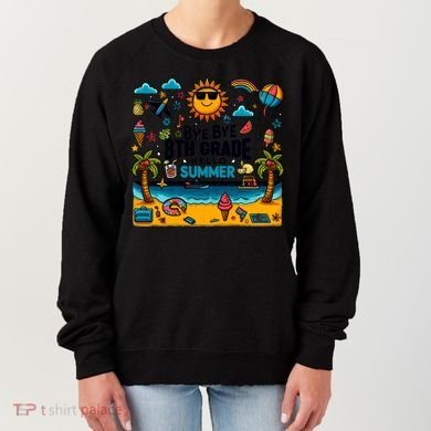 Funny Goodbye 8th Grade Hello Summer Meaningful Gift Women's Sweatshirt