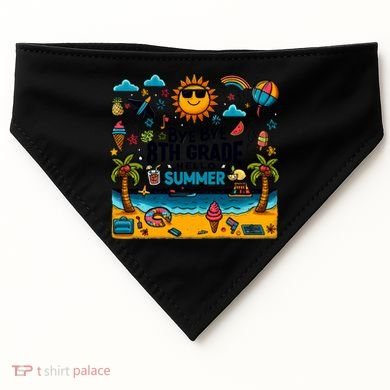 Funny Goodbye 8th Grade Hello Summer Meaningful Gift USA-Made Doggie Bandana