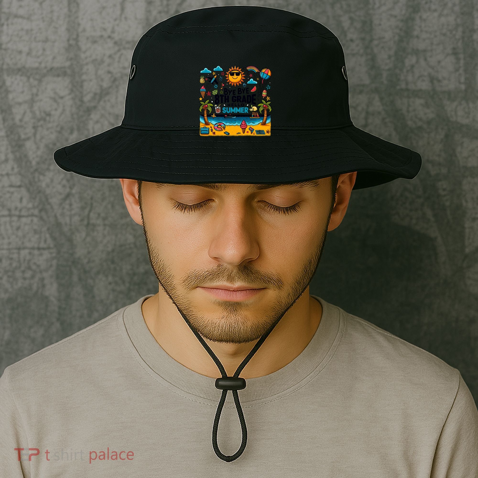 Funny Goodbye 8th Grade Hello Summer Meaningful Gift Bucket Hat
