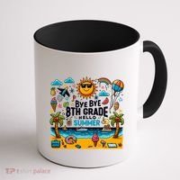 Funny Goodbye 8th Grade Hello Summer Meaningful Gift Coffee Mug thumb 1