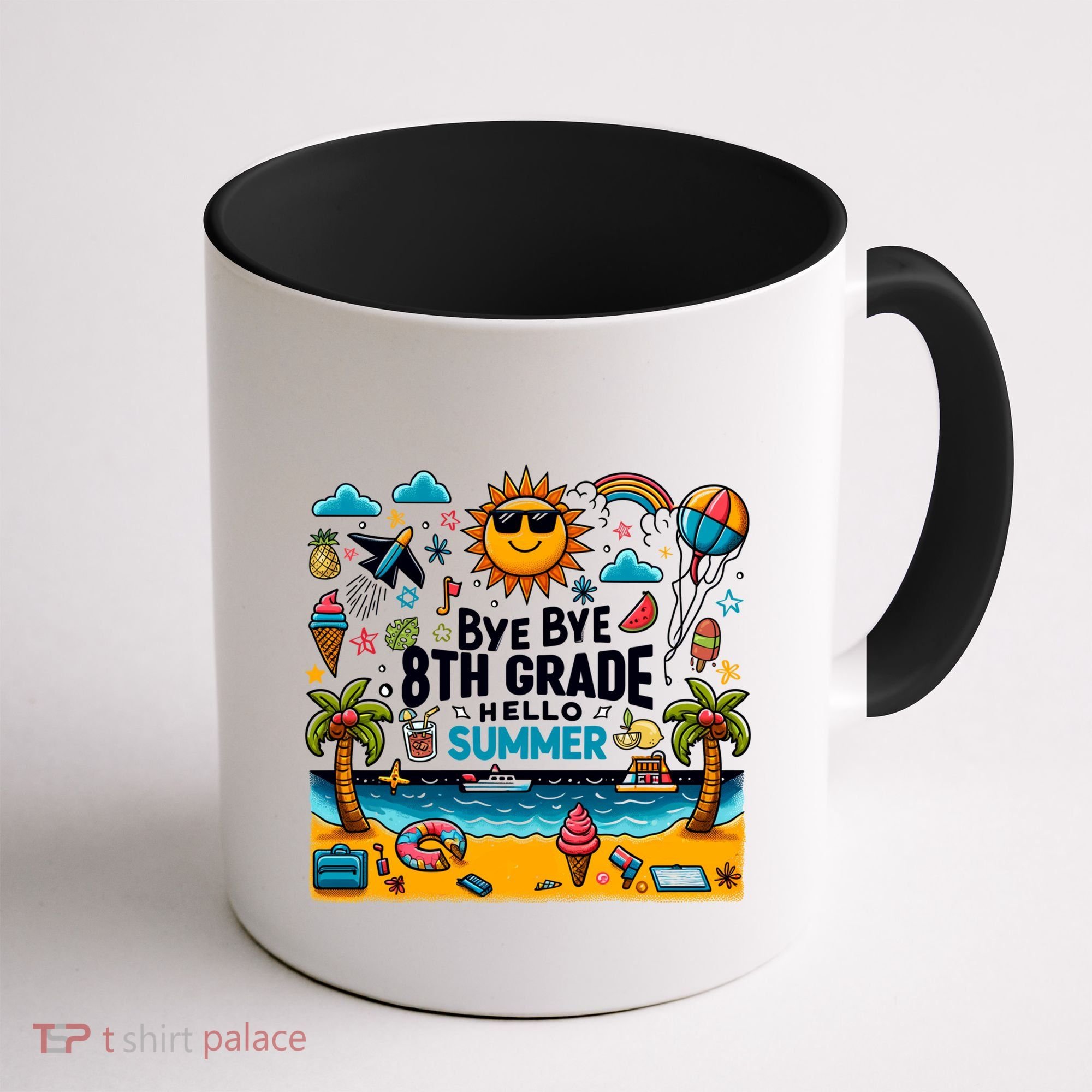 Funny Goodbye 8th Grade Hello Summer Meaningful Gift Coffee Mug