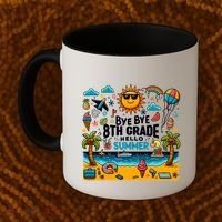 Funny Goodbye 8th Grade Hello Summer Meaningful Gift Coffee Mug thumb 2