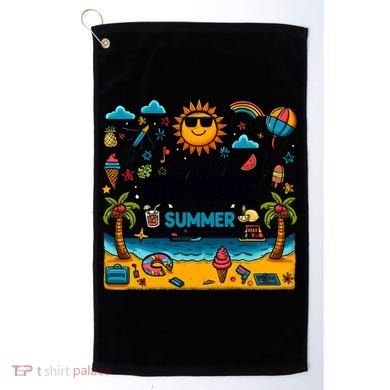 Funny Goodbye 8th Grade Hello Summer Meaningful Gift Golf Towel