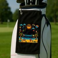 Funny Goodbye 8th Grade Hello Summer Meaningful Gift Golf Towel thumb 2