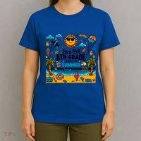 Funny Goodbye 8th Grade Hello Summer Meaningful Gift T-Shirt thumb 4
