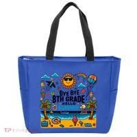Funny Goodbye 8th Grade Hello Summer Meaningful Gift Tote Bag thumb 0