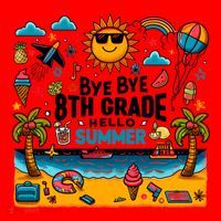 Funny Goodbye 8th Grade Hello Summer Meaningful Gift Santa Hat thumb 1
