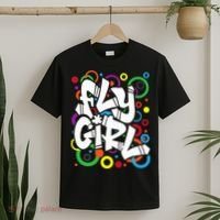 Fly Girl 80s 90s Old School Bgirl Hip Hop T-Shirt thumb 2
