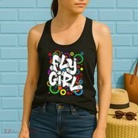 Fly Girl 80s 90s Old School Bgirl Hip Hop Women's Tank Top thumb 2