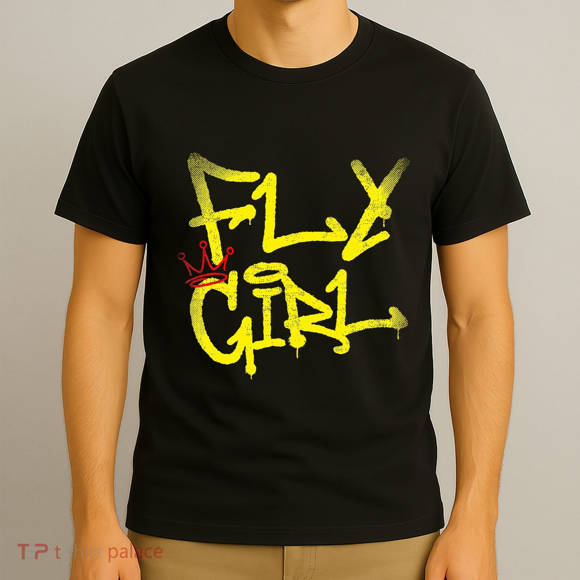 Fly Girl 80s 90s Rap B Girl Old School Hip Hop Graffiti T-Shirt