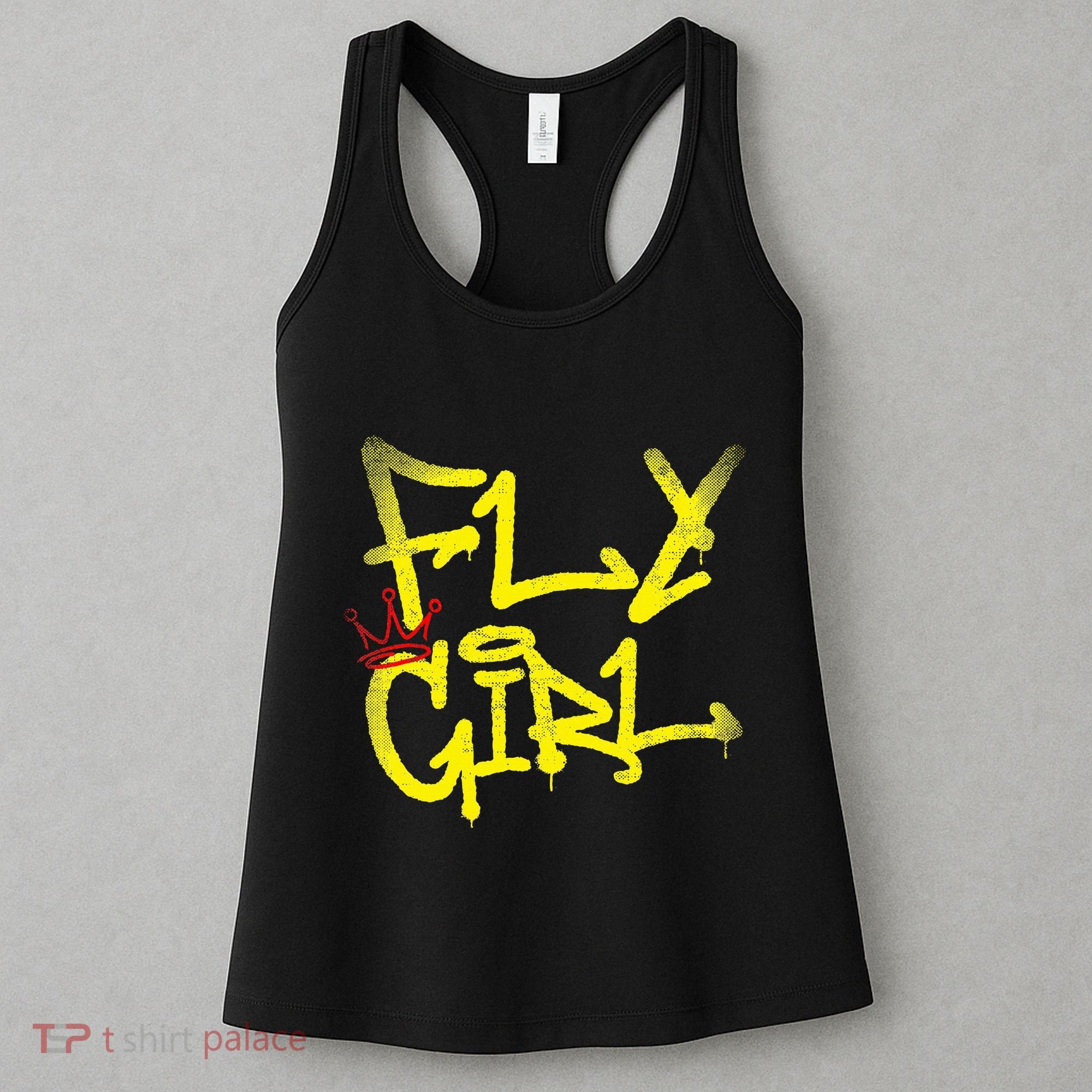 Fly Girl 80s 90s Rap B Girl Old School Hip Hop Graffiti Women's Tank Top