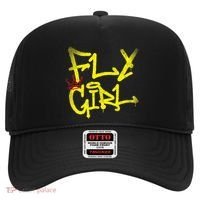 Fly Girl 80s 90s Rap B Girl Old School Hip Hop Graffiti Hat thumb 0
