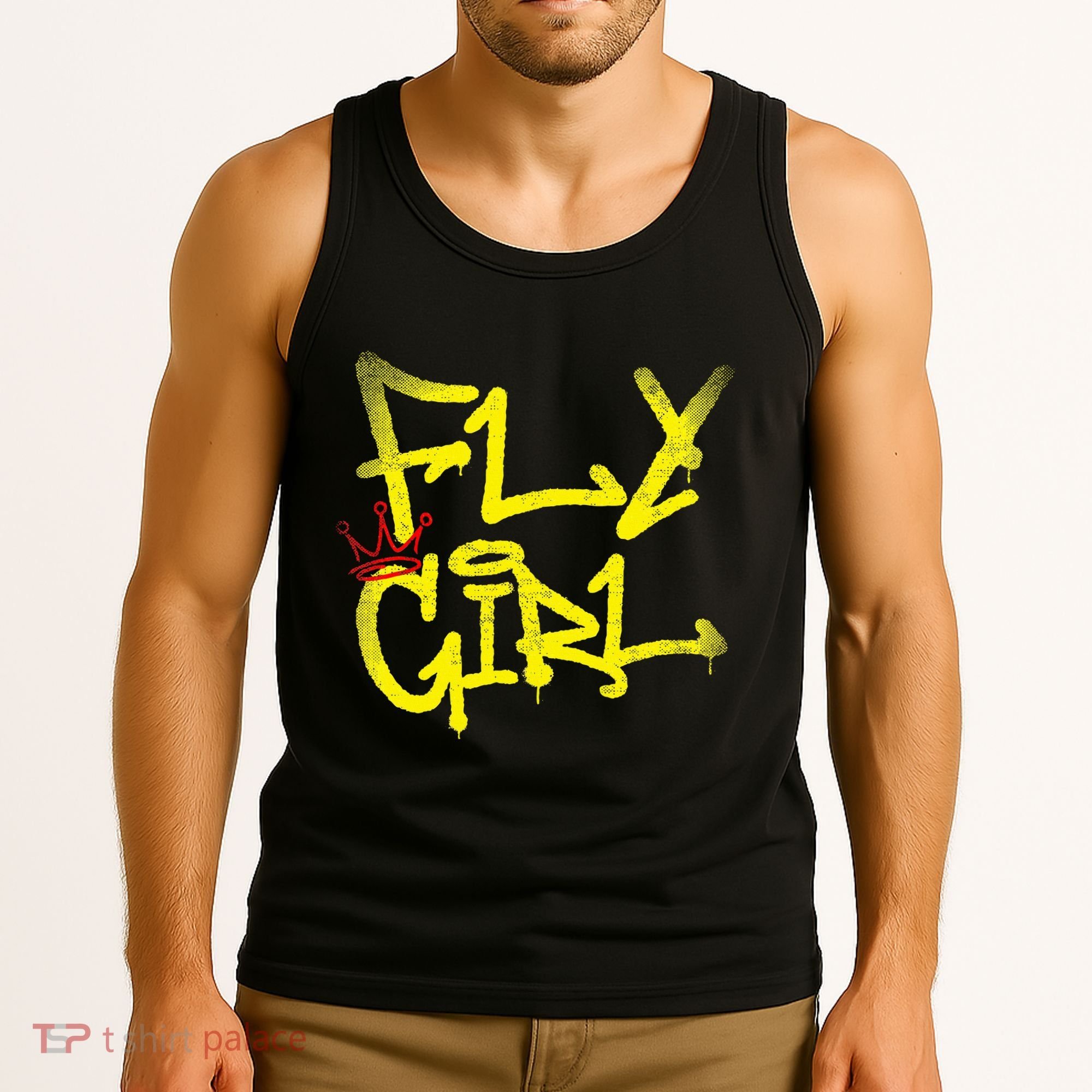 Fly Girl 80s 90s Rap B Girl Old School Hip Hop Graffiti Tank Top