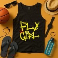 Fly Girl 80s 90s Rap B Girl Old School Hip Hop Graffiti Tank Top thumb 4