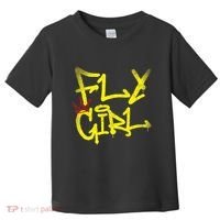 Fly Girl 80s 90s Rap B Girl Old School Hip Hop Graffiti Toddler T-Shirt thumb 0