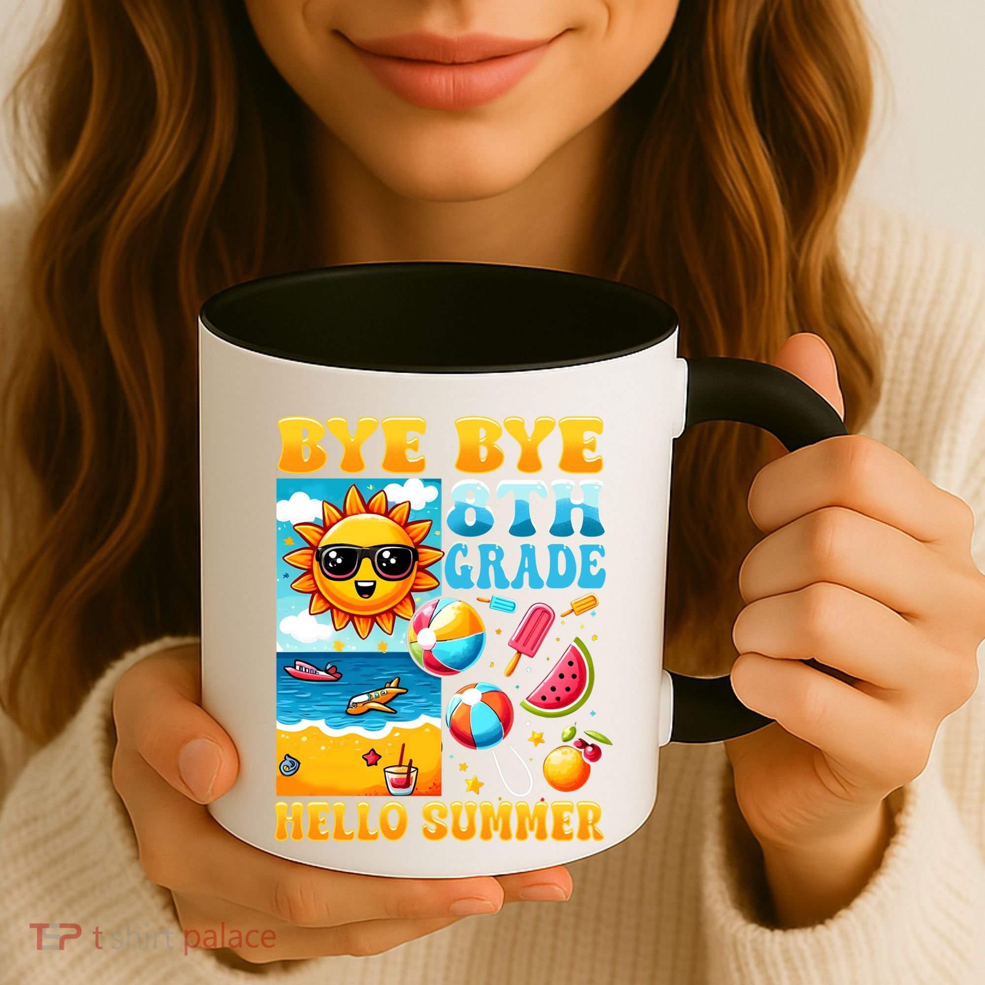 Funny Goodbye 8th Grade Hello Summer Gift Coffee Mug
