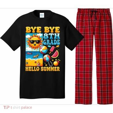 Funny Goodbye 8th Grade Hello Summer Gift Pajama Set