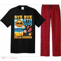 Funny Goodbye 8th Grade Hello Summer Gift Pajama Set thumb 0
