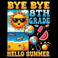 Funny Goodbye 8th Grade Hello Summer Gift Women's Hoodie thumb 2