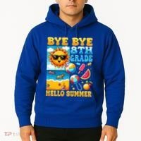Funny Goodbye 8th Grade Hello Summer Gift Hoodie thumb 2