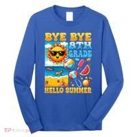 Funny Goodbye 8th Grade Hello Summer Gift Long Sleeve Shirt thumb 0