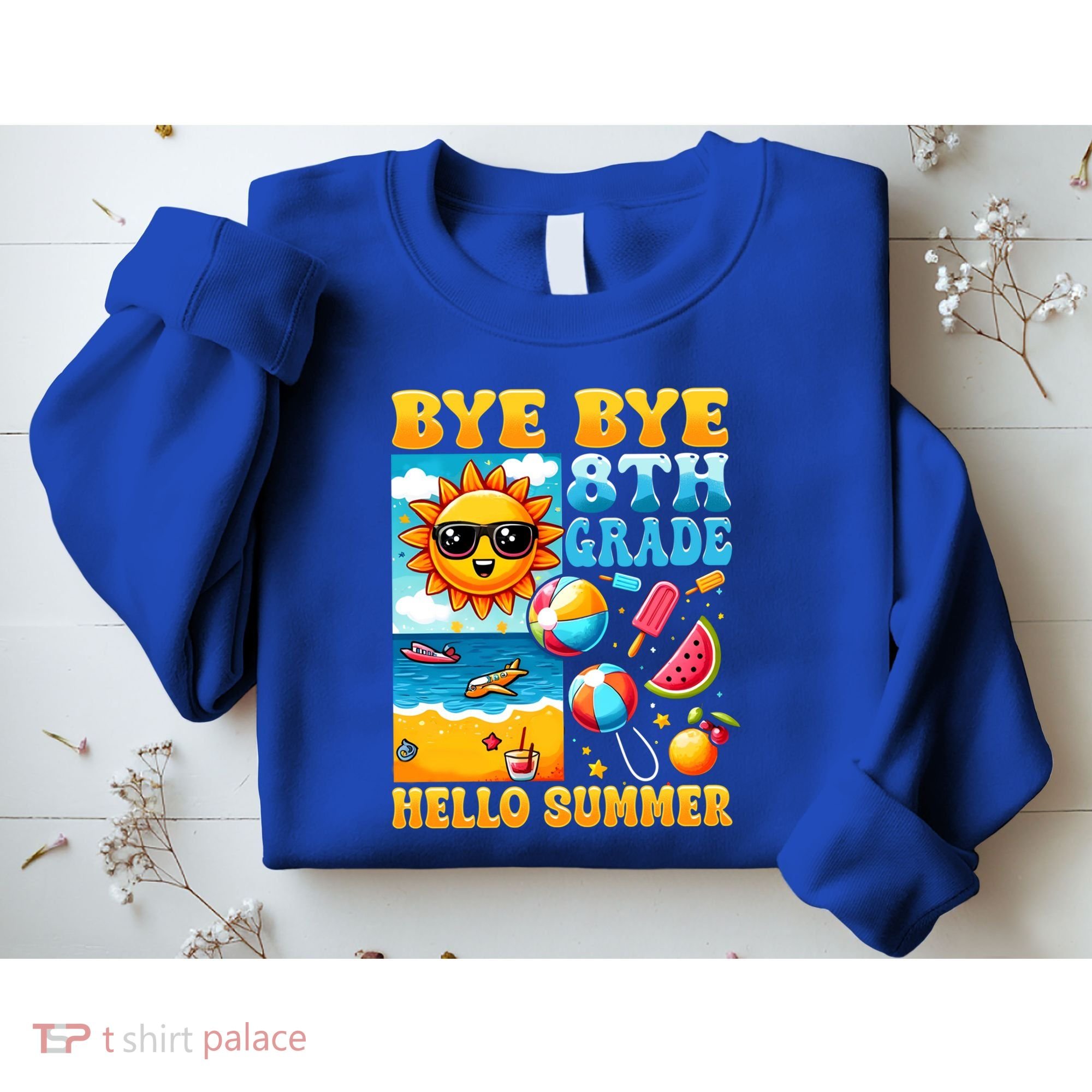 Funny Goodbye 8th Grade Hello Summer Gift Sweatshirt