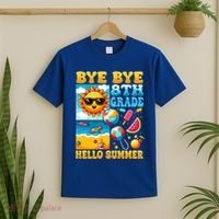 Funny Goodbye 8th Grade Hello Summer Gift T-Shirt thumb 2