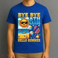 Funny Goodbye 8th Grade Hello Summer Gift T-Shirt thumb 3