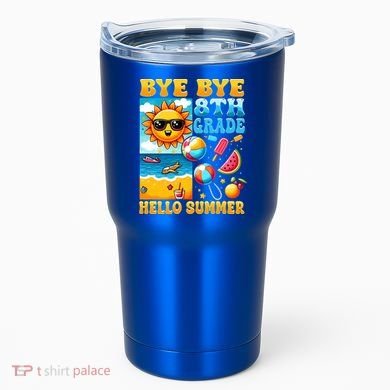 Funny Goodbye 8th Grade Hello Summer Gift Tumbler