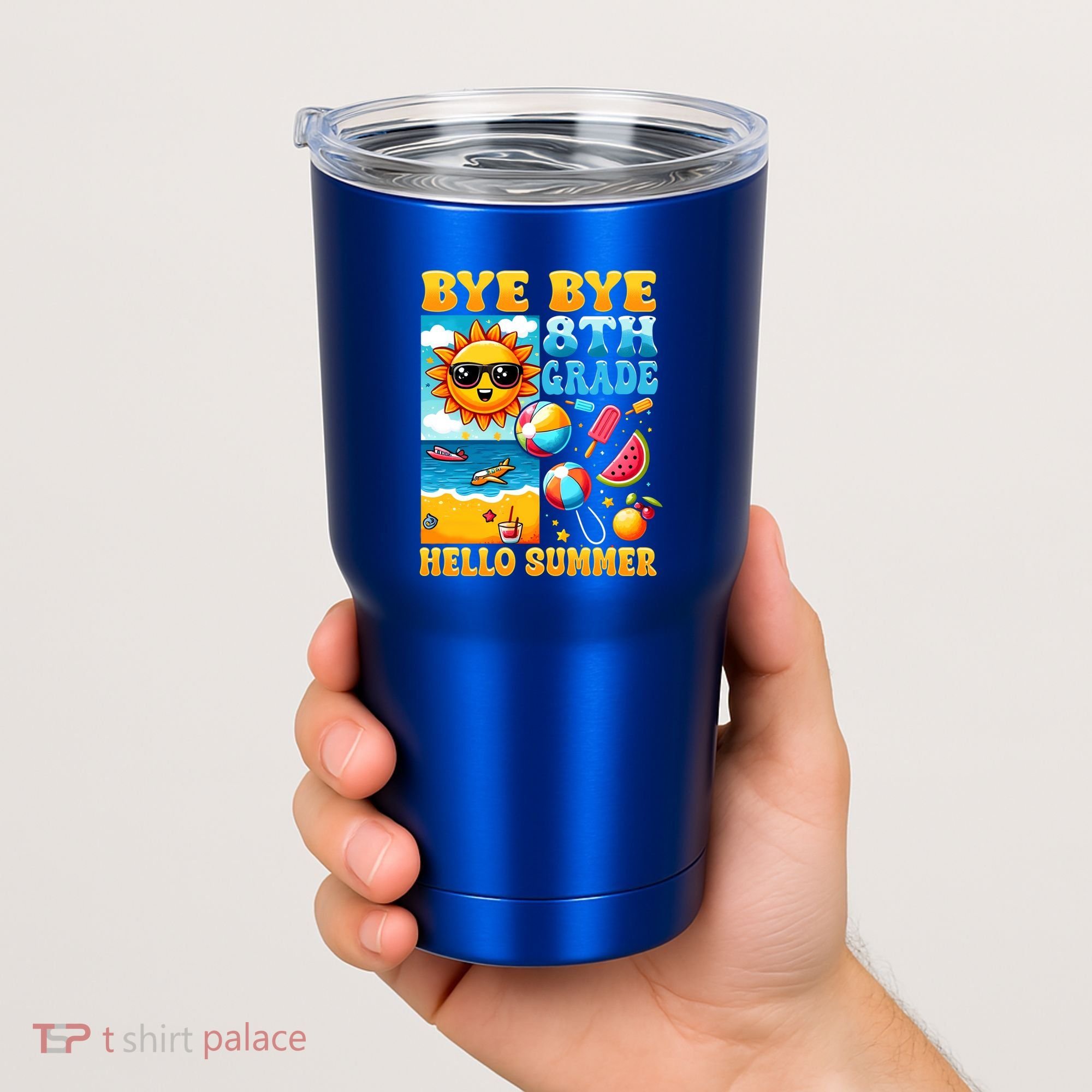 Funny Goodbye 8th Grade Hello Summer Gift Tumbler