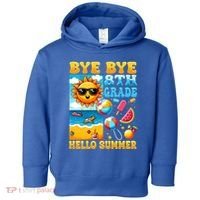 Funny Goodbye 8th Grade Hello Summer Gift Toddler Hoodie thumb 0