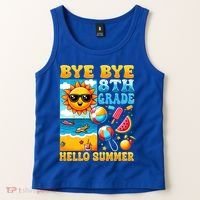 Funny Goodbye 8th Grade Hello Summer Gift Tank Top thumb 2