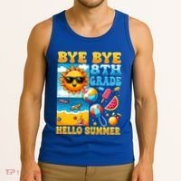 Funny Goodbye 8th Grade Hello Summer Gift Tank Top thumb 3