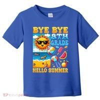 Funny Goodbye 8th Grade Hello Summer Gift Toddler T-Shirt thumb 0