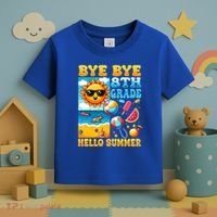Funny Goodbye 8th Grade Hello Summer Gift Toddler T-Shirt thumb 3