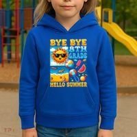 Funny Goodbye 8th Grade Hello Summer Gift Kids Hoodie thumb 3