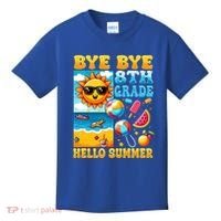 Funny Goodbye 8th Grade Hello Summer Gift Kids T-Shirt thumb 0