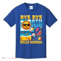 Funny Goodbye 8th Grade Hello Summer Gift Kids T-Shirt thumb 0