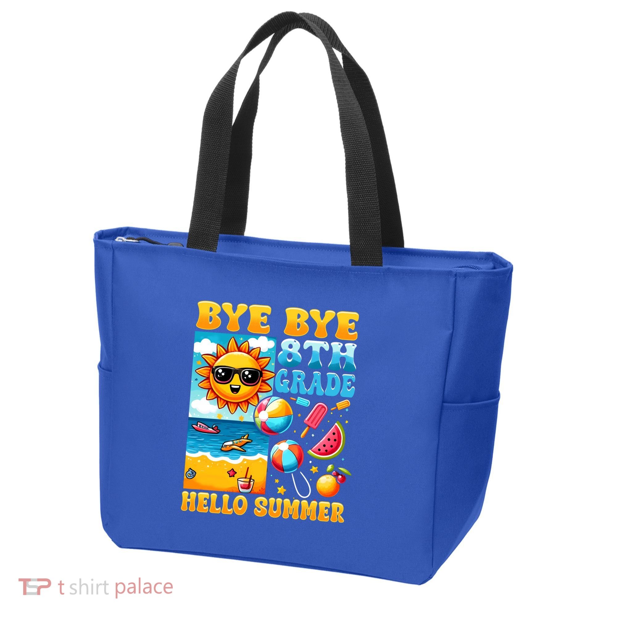 Funny Goodbye 8th Grade Hello Summer Gift Tote Bag