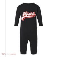 Fly Girl 80s 90s Old School Hip Hop Infant Fleece One Piece thumb 0