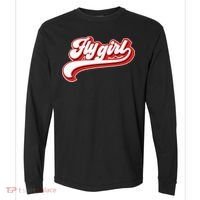 Fly Girl 80s 90s Old School Hip Hop Comfort Colors Heavyweight Long Sleeve T-Shirt thumb 0