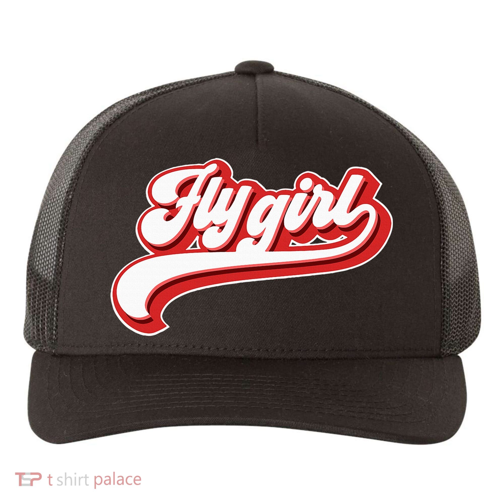 Fly Girl 80s 90s Old School Hip Hop Yupoong Adult 5-Panel Trucker Hat