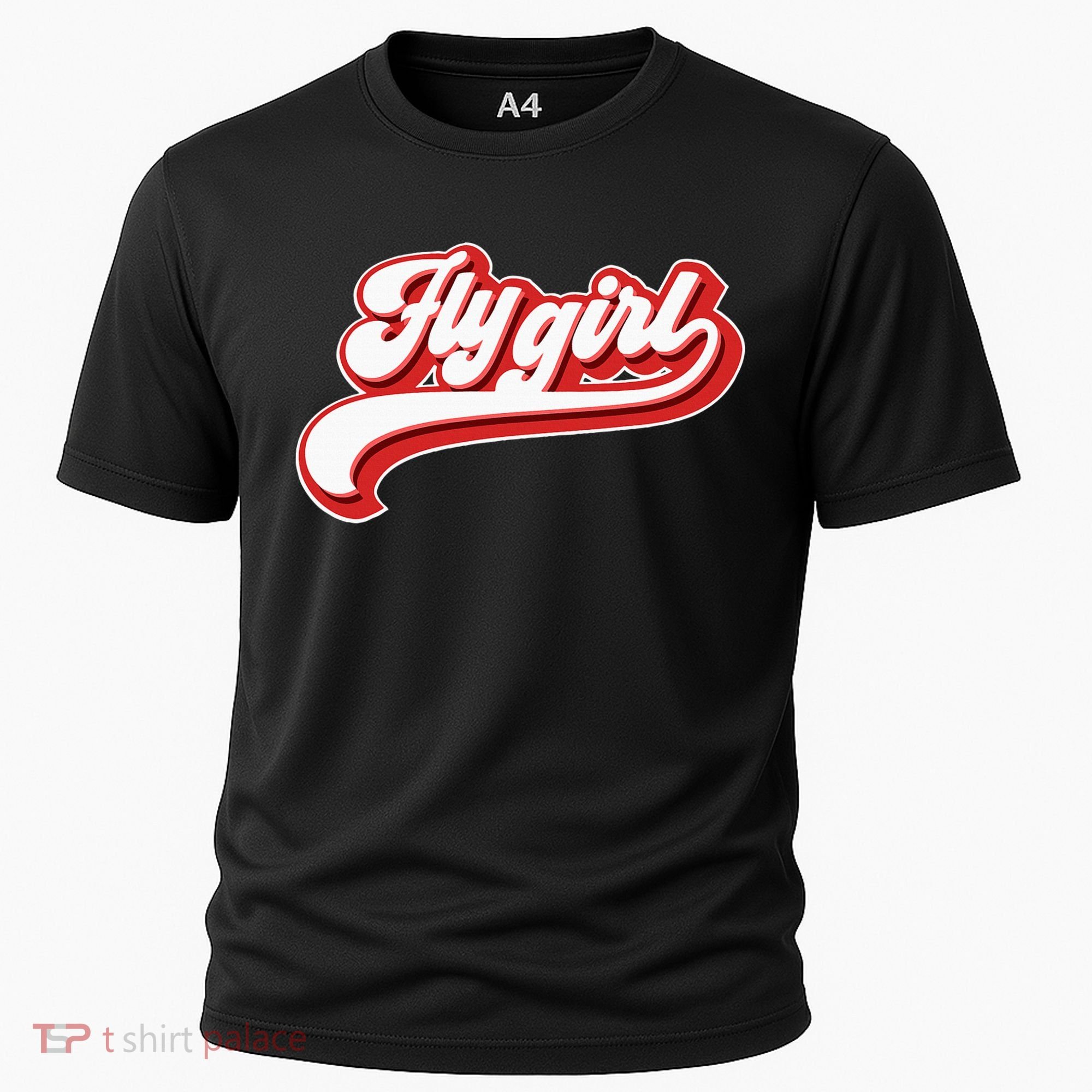 Fly Girl 80s 90s Old School Hip Hop Cooling Performance Crew T-Shirt