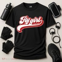 Fly Girl 80s 90s Old School Hip Hop Cooling Performance Crew T-Shirt thumb 3