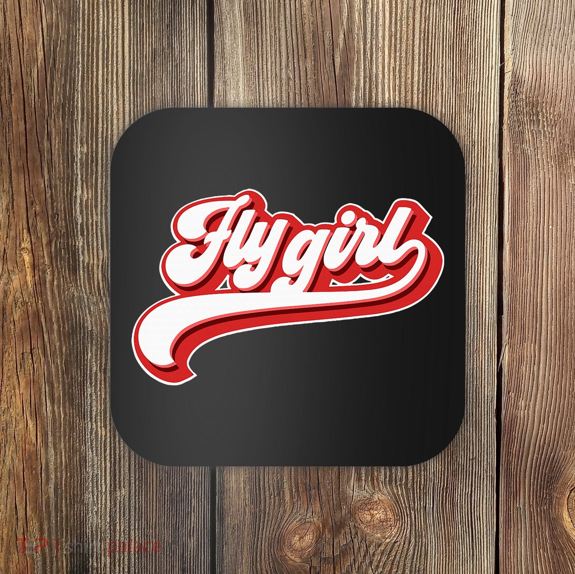 Fly Girl 80s 90s Old School Hip Hop Coaster