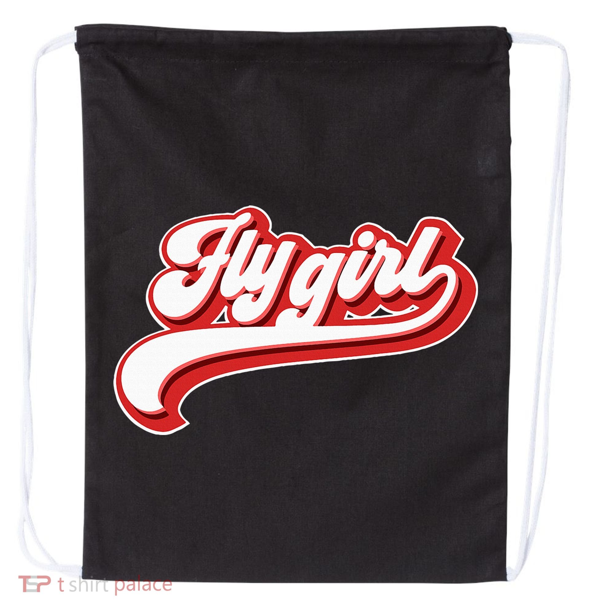 Fly Girl 80s 90s Old School Hip Hop Drawstring Bag