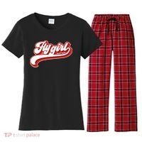 Fly Girl 80s 90s Old School Hip Hop Women's Flannel Pajama Set thumb 0