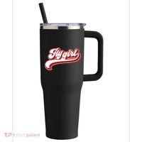 Fly Girl 80s 90s Old School Hip Hop 40oz Vacuum Insulated Stainless Steel Travel Tumbler thumb 0